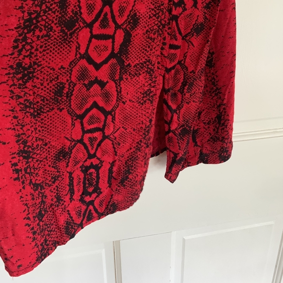 Motel Rocks Datista Slip Dress In Red Snake - Picture 4 of 6